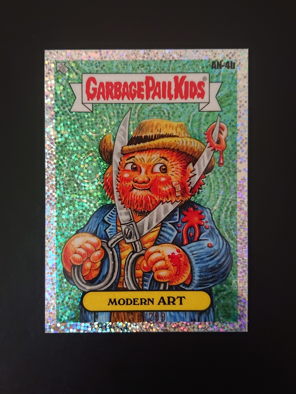 2024 Topps GPK Garbage Pail Kids Chrome 7 - Modern Art (AN-4b) Sparkle /299